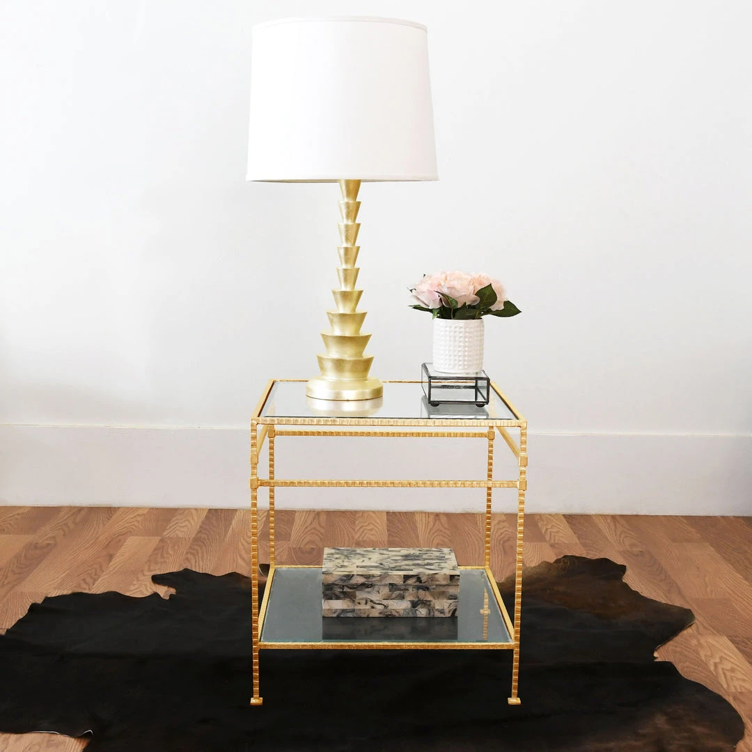 Worlds Away Amos Side Table Gold Leaf New Arrivals 4 Worlds Away Amos Side Table Gold Leaf New Arrivals