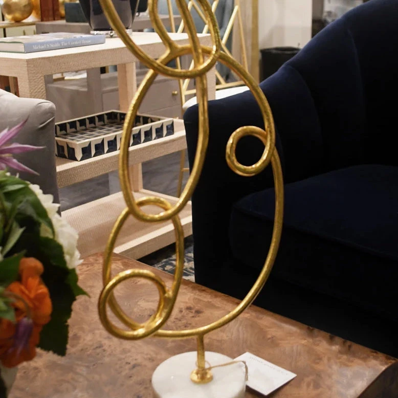 Worlds Away Anton Sculpture Gold 6 Worlds Away Anton Sculpture Gold