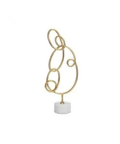 Worlds Away Anton Sculpture Gold