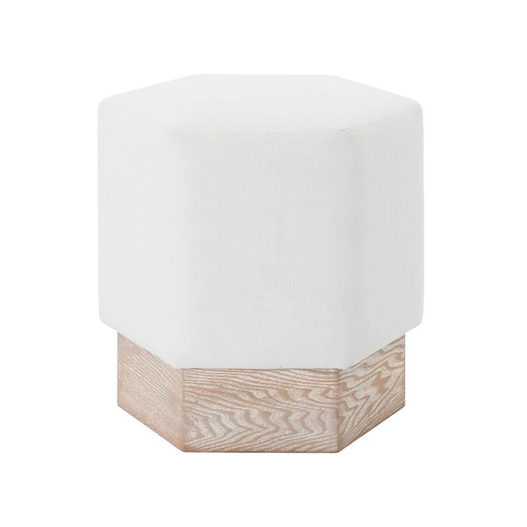 Worlds Away New Arrivals Asher Stool Cerused Oak White Linen 5 Worlds Away New Arrivals Asher Stool Cerused Oak White Linen