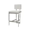 Worlds Away Baylor Counter Stool Nickel And White Vinyl New Arrivals 1 Worlds Away Baylor Counter Stool Nickel And White Vinyl New Arrivals