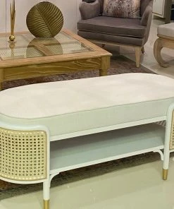 Worlds Away Beale Bench White 13 Worlds Away Beale Bench White