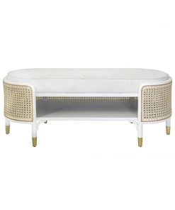 Worlds Away Beale Bench White 11 Worlds Away Beale Bench White