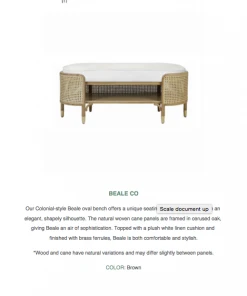 Worlds Away Beale Bench Cerused Oak 7 Worlds Away Beale Bench Cerused Oak