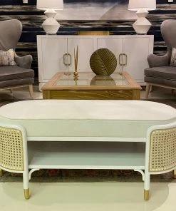 Worlds Away Beale Bench White 14 Worlds Away Beale Bench White