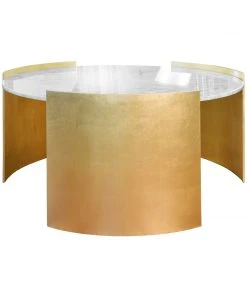 Worlds Away New Arrivals Montana Cocktail Table Gold Leaf