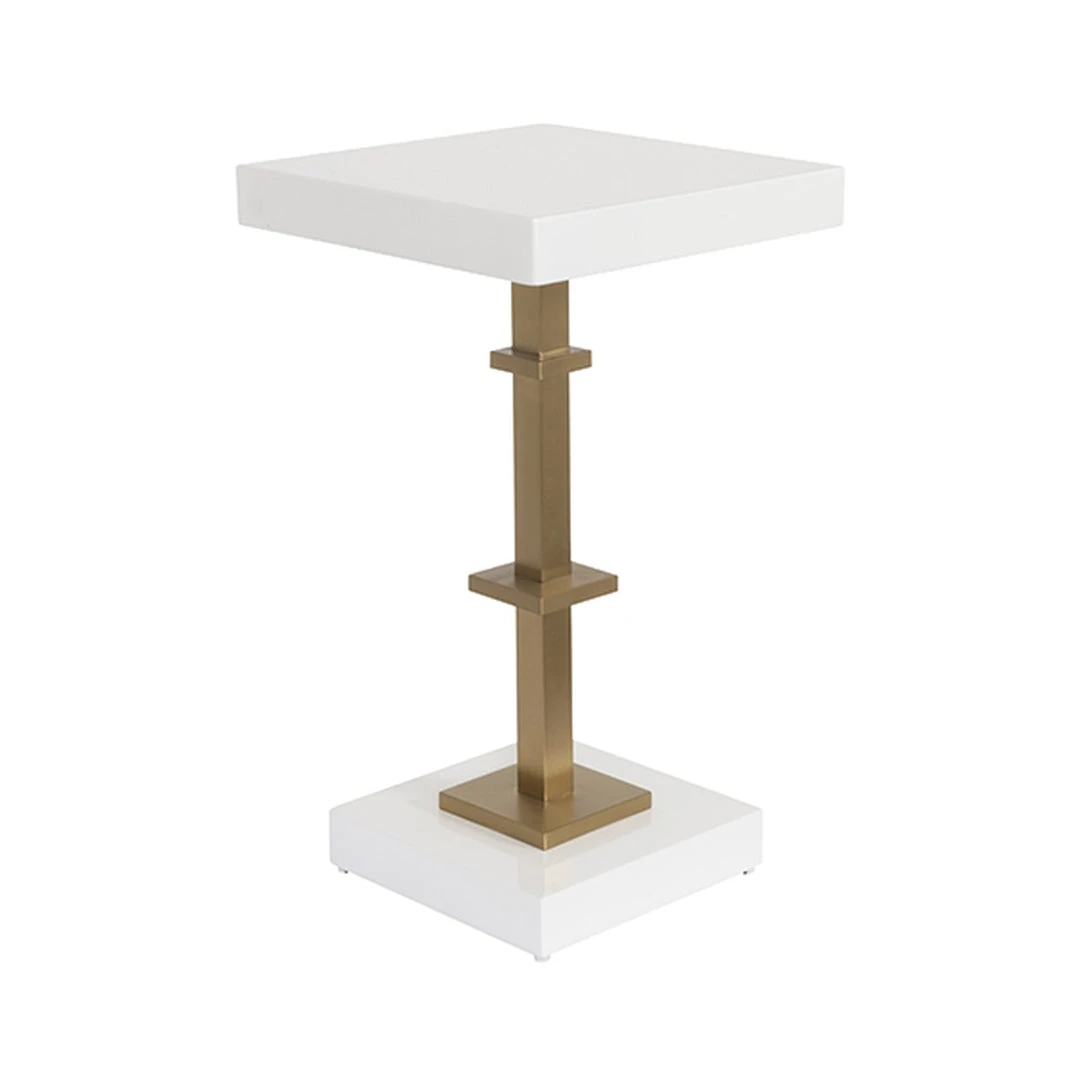 Worlds Away New Arrivals Bosco Square Side Table White 3 Worlds Away New Arrivals Bosco Square Side Table White