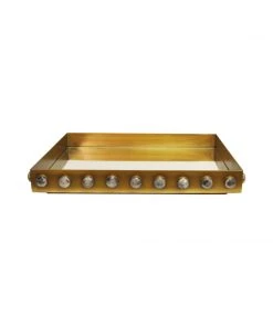 Worlds Away Brister Rectangular Brass Tray New Arrivals