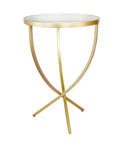 Worlds Away Brit Side Table Gold Leaf New Arrivals