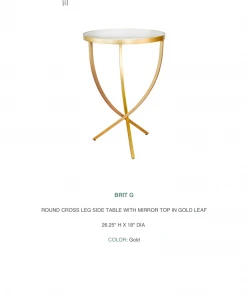 Worlds Away Brit Side Table Gold Leaf New Arrivals 7 Worlds Away Brit Side Table Gold Leaf New Arrivals