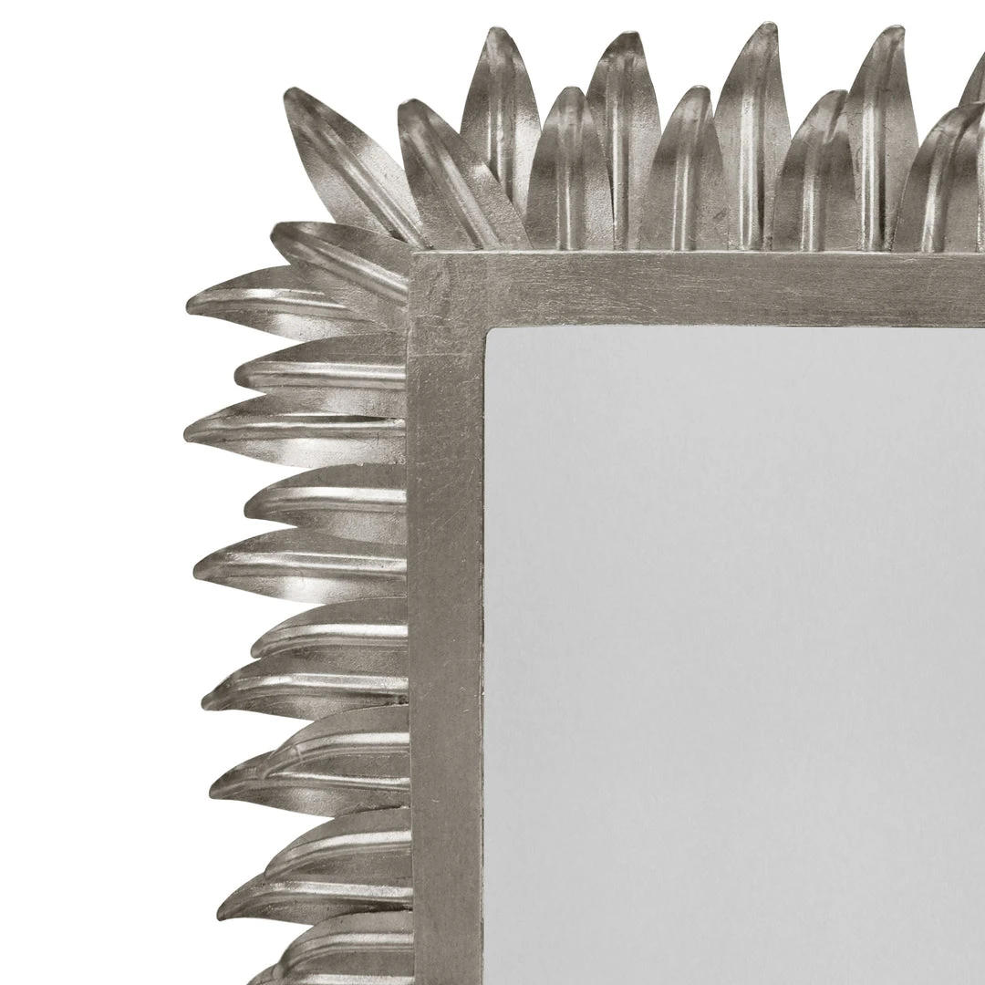 Worlds Away Caesar Rectangular Mirror Silver Leaf Worlds Away Caesar Rectangular Mirror Silver Leaf