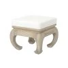 Worlds Away Claudia Stool Cerused Oak