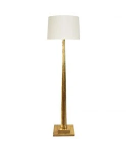 Worlds Away Capone Floor Lamp Gold