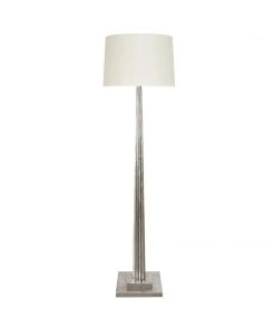 Worlds Away Capone Floor Lamp Silver