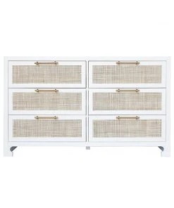 Worlds Away Carla Chest White