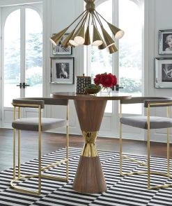 Worlds Away New Arrivals Donovan Bar Stool Grey Velvet And Gold Leaf