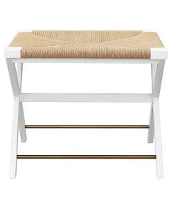 Worlds Away Conan Stool White