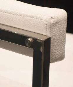 Worlds Away Donovan Bar Stool White Vinyl And Nickel 10 Worlds Away Donovan Bar Stool White Vinyl And Nickel