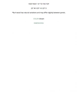 Worlds Away Cruise Counter Stool Burl Wood New Arrivals