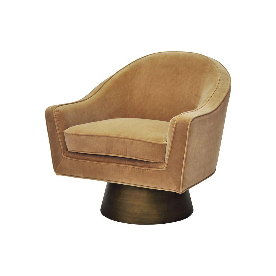 Worlds Away Dominic Chair Camel Velvet 3 Worlds Away Dominic Chair Camel Velvet