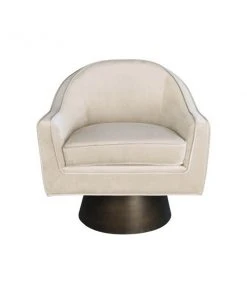 Worlds Away Dominic Chair Cream Velvet
