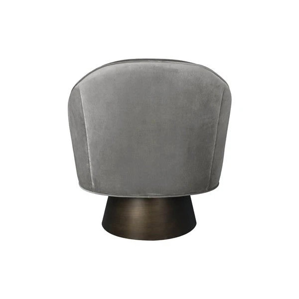 Worlds Away Dominic Chair Grey Velvet 8 Worlds Away Dominic Chair Grey Velvet