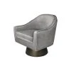 Worlds Away Dominic Chair Grey Velvet