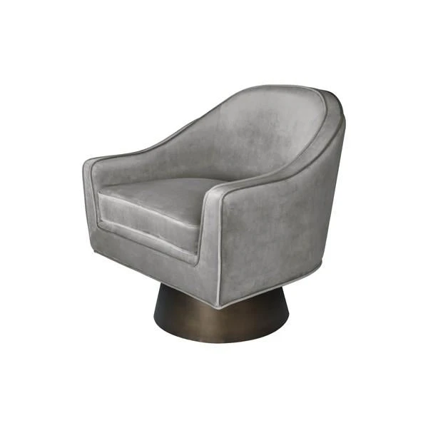 Worlds Away Dominic Chair Grey Velvet 3 Worlds Away Dominic Chair Grey Velvet