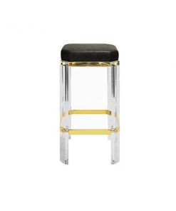 Worlds Away Dorsey Counter Stool Brass And Black Shagreen 8 Worlds Away Dorsey Counter Stool Brass And Black Shagreen