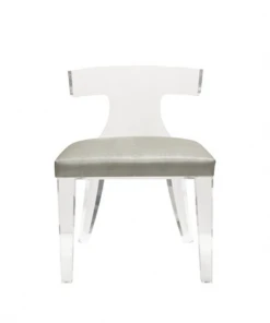 Worlds Away Duke Chair Faux Shagreen Grey New Arrivals
