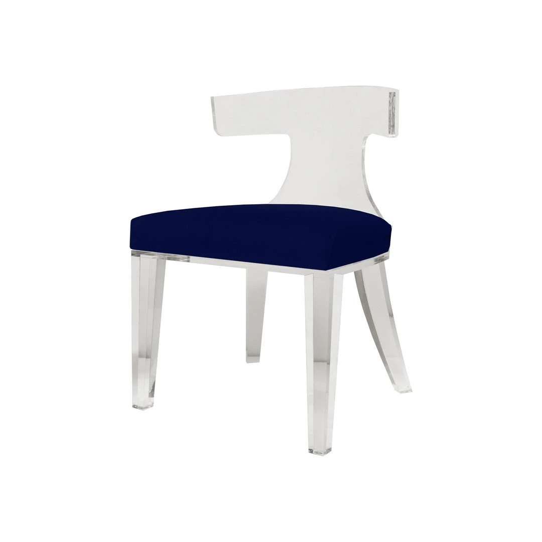 Worlds Away New Arrivals Duke Chair Navy Velvet 3 Worlds Away New Arrivals Duke Chair Navy Velvet