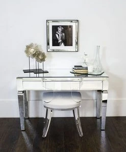 Worlds Away Duke Chair White