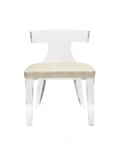 Worlds Away Duke Chair Faux Shagreen Beige New Arrivals
