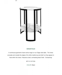 Worlds Away New Arrivals Edgar Side Table Black 13 Worlds Away New Arrivals Edgar Side Table Black