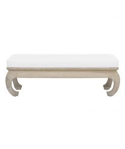 Worlds Away New Arrivals Ernest Bench Cerused Oak