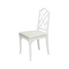 Worlds Away New Arrivals Fairfield Chair White Lacquer