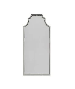 Worlds Away Finley Floor Mirror Nickel