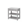 Worlds Away Garbo Side Table Grey Cerused Oak New Arrivals