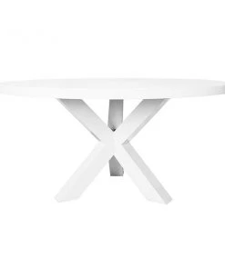 Worlds Away Greer Dining Table White Lacquer