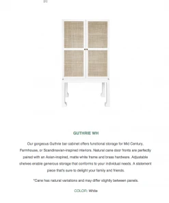 Worlds Away Guthrie Bar Cabinet White 17 Worlds Away Guthrie Bar Cabinet White