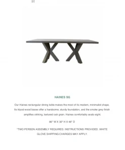 Worlds Away New Arrivals Haines Dining Table Smoke Gray 5 Worlds Away New Arrivals Haines Dining Table Smoke Gray