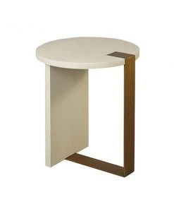 Worlds Away New Arrivals Harrington Side Table Cream