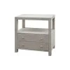 Worlds Away New Arrivals Hattie Side Table Grey