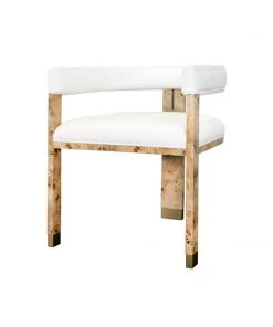 Worlds Away New Arrivals Jude Chair Burl Wood