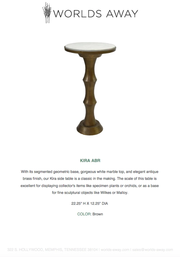 Worlds Away Kira Side Table New Arrivals 6 Worlds Away Kira Side Table New Arrivals