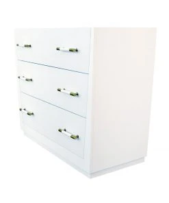 Worlds Away New Arrivals Liam Chest White Lacquer