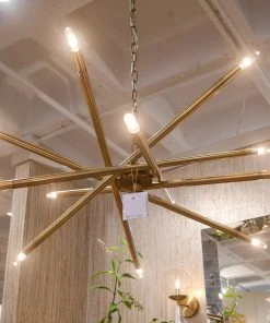 Worlds Away Luisa Chandelier Antique Brass