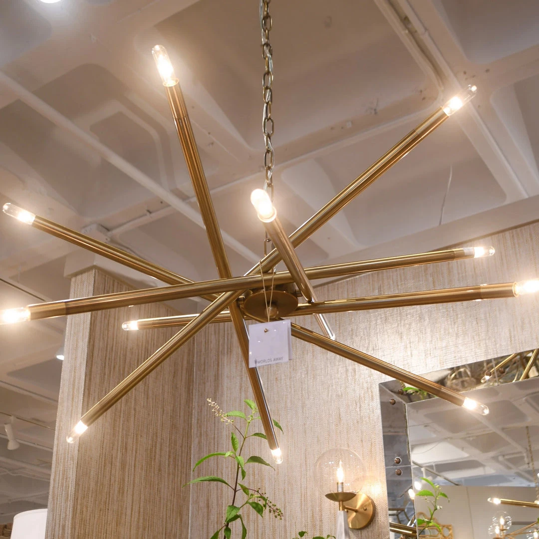 Worlds Away Luisa Chandelier Antique Brass 4 Worlds Away Luisa Chandelier Antique Brass