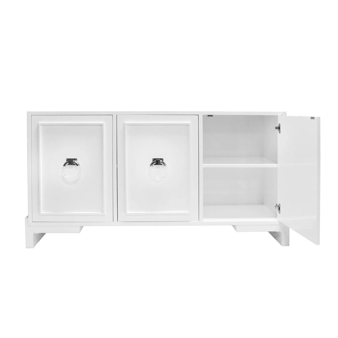 Worlds Away New Arrivals Lyra Three Door Cabinet White And Nickel 5 Worlds Away New Arrivals Lyra Three Door Cabinet White And Nickel