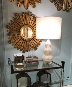 Worlds Away New Arrivals Margeaux Mirror Gold Leaf